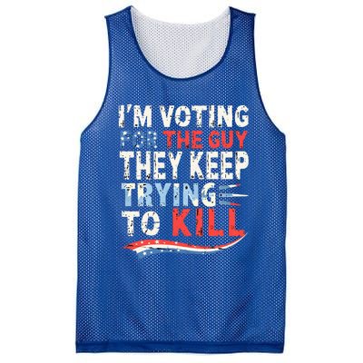 IM Voting For The Guy They Keep Trying To Kill 2024 Usa Mesh Reversible Basketball Jersey Tank