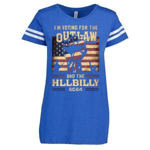 IM Voting For The Outlaw And The Hillbilly 2024 Enza Ladies Jersey Football T-Shirt