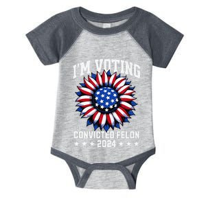 IM Voting For A Felon In 2024 Infant Baby Jersey Bodysuit