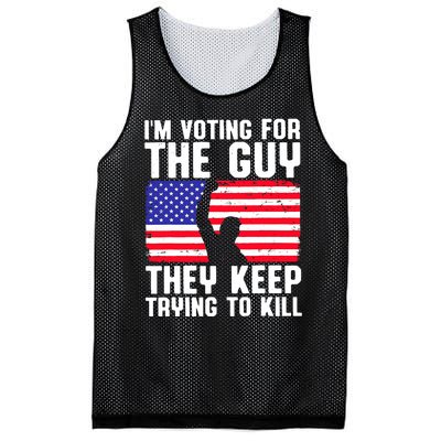 IM Voting For The Guy They Keep Trying To Kill Mesh Reversible Basketball Jersey Tank