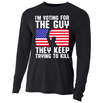 IM Voting For The Guy They Keep Trying To Kill Cooling Performance Long Sleeve Crew