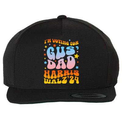 IM Voting For Gus Dad Vote Harris Walz 2024 Boho Women Gift Wool Snapback Cap