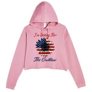 IM Voting For The Outlaw Crop Fleece Hoodie