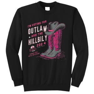 IM Voting For The Outlaw And The Hillbilly 2024 Retro Sweatshirt