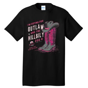 IM Voting For The Outlaw And The Hillbilly 2024 Retro Tall T-Shirt