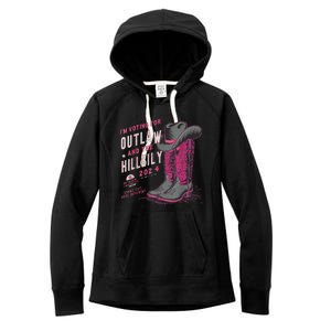 IM Voting For The Outlaw And The Hillbilly 2024 Retro Women's Fleece Hoodie