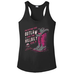 IM Voting For The Outlaw And The Hillbilly 2024 Retro Ladies PosiCharge Competitor Racerback Tank