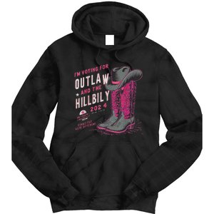 IM Voting For The Outlaw And The Hillbilly 2024 Retro Tie Dye Hoodie