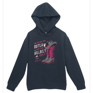 IM Voting For The Outlaw And The Hillbilly 2024 Retro Urban Pullover Hoodie