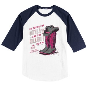 IM Voting For The Outlaw And The Hillbilly 2024 Retro Baseball Sleeve Shirt