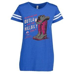 IM Voting For The Outlaw And The Hillbilly 2024 Retro Enza Ladies Jersey Football T-Shirt