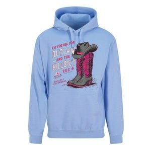 IM Voting For The Outlaw And The Hillbilly 2024 Retro Unisex Surf Hoodie