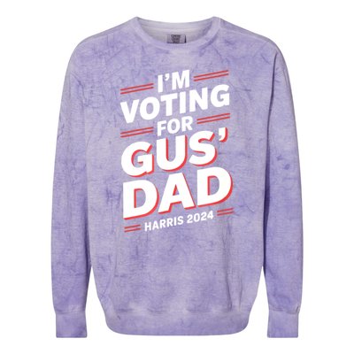 IM Voting For Gus Walz Dad Harris Walz 2024 Colorblast Crewneck Sweatshirt