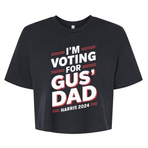 IM Voting For Gus Walz Dad Harris Walz 2024 Bella+Canvas Jersey Crop Tee