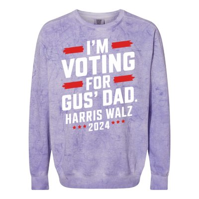 IM Voting For Gus Walz Dad Harris Walz 2024 Colorblast Crewneck Sweatshirt