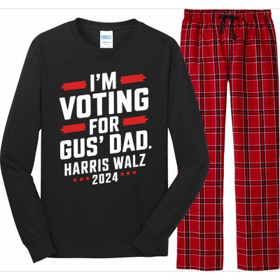 IM Voting For Gus Walz Dad Harris Walz 2024 Long Sleeve Pajama Set