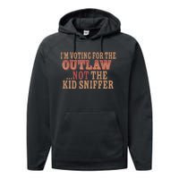 Im Voting For The Outlaw Not The Sniffer Performance Fleece Hoodie