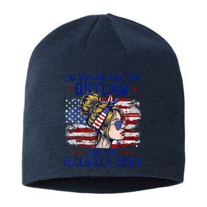 IM Voting For The Outlaw And The Hillbilly 2024 Us Flag Sustainable Beanie