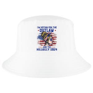 IM Voting For The Outlaw And The Hillbilly 2024 Us Flag Cool Comfort Performance Bucket Hat