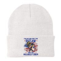 IM Voting For The Outlaw And The Hillbilly 2024 Us Flag Knit Cap Winter Beanie