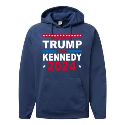 Im Voting For Trump And Kennedy 2024 Election Performance Fleece Hoodie