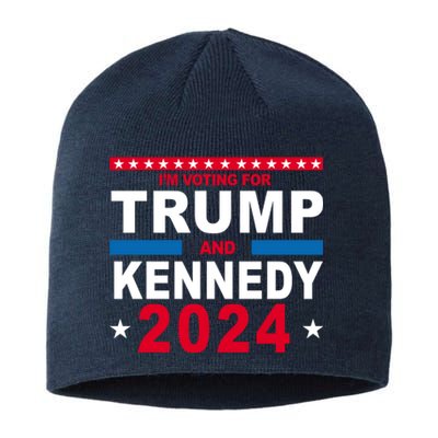 Im Voting For Trump And Kennedy 2024 Election Sustainable Beanie