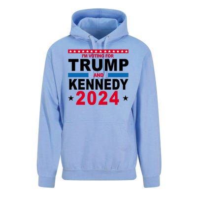 Im Voting For Trump And Kennedy 2024 Election Unisex Surf Hoodie