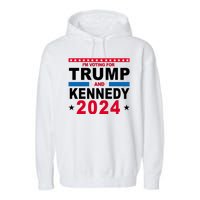 Im Voting For Trump And Kennedy 2024 Election Garment-Dyed Fleece Hoodie