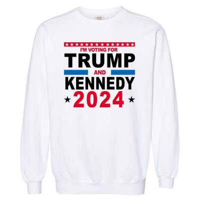 Im Voting For Trump And Kennedy 2024 Election Garment-Dyed Sweatshirt