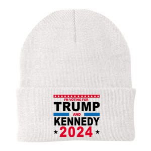 Im Voting For Trump And Kennedy 2024 Election Knit Cap Winter Beanie