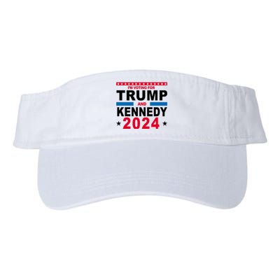 Im Voting For Trump And Kennedy 2024 Election Valucap Bio-Washed Visor