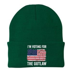 IM Voting For The Outlaw 2024 Knit Cap Winter Beanie