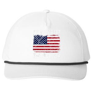 IM Voting For The Outlaw 2024 Snapback Five-Panel Rope Hat