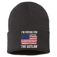 IM Voting For The Outlaw 2024 Sustainable Knit Beanie