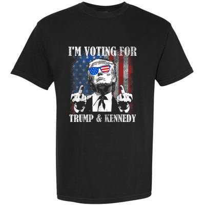 IM Voting For Trump And Kennedy 2024 Trump Vance Kennedy Garment-Dyed Heavyweight T-Shirt