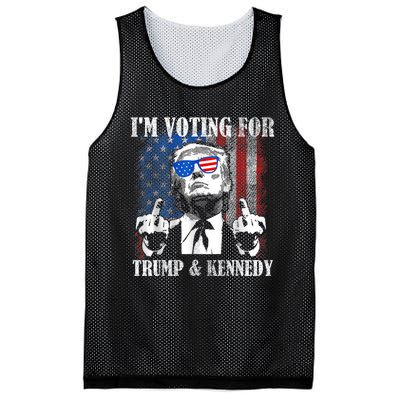 IM Voting For Trump And Kennedy 2024 Trump Vance Kennedy Mesh Reversible Basketball Jersey Tank