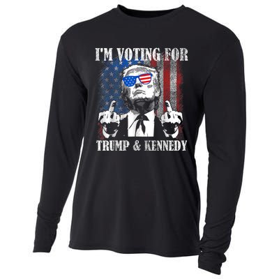 IM Voting For Trump And Kennedy 2024 Trump Vance Kennedy Cooling Performance Long Sleeve Crew