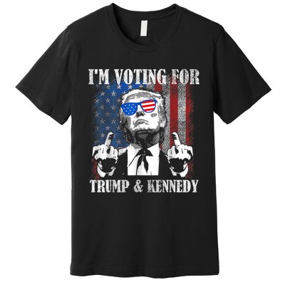 IM Voting For Trump And Kennedy 2024 Trump Vance Kennedy Premium T-Shirt