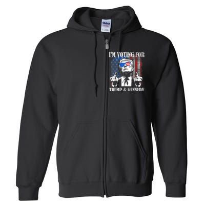 IM Voting For Trump And Kennedy 2024 Trump Vance Kennedy Full Zip Hoodie