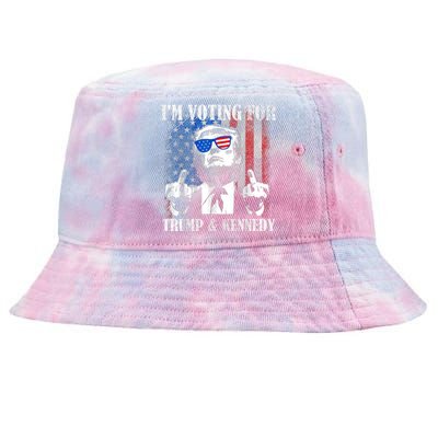 IM Voting For Trump And Kennedy 2024 Trump Vance Kennedy Tie-Dyed Bucket Hat