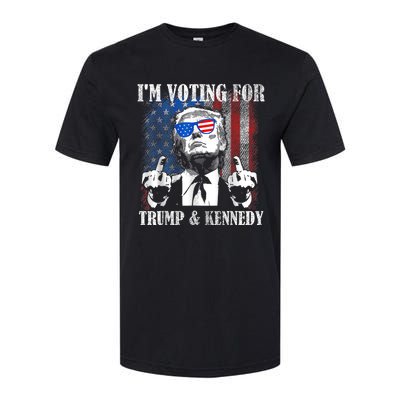 IM Voting For Trump And Kennedy 2024 Trump Vance Kennedy Softstyle CVC T-Shirt