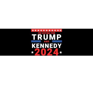 IM Voting For Trump And Kennedy 2024 Bumper Sticker