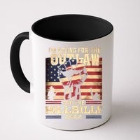 Im Voting For The Outlaw And The Hillbilly 2024 Trump Vance 2024 Us Flag Mug