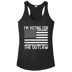 IM Voting For The Outlaw Gift Fourth Of July Trump 2026 Great Gift Ladies PosiCharge Competitor Racerback Tank