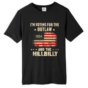 IM Voting For The Outlaw And The Hillbilly 2024 Us Flag Tall Fusion ChromaSoft Performance T-Shirt