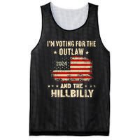 IM Voting For The Outlaw And The Hillbilly 2024 Us Flag Mesh Reversible Basketball Jersey Tank