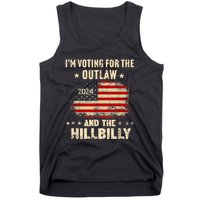 IM Voting For The Outlaw And The Hillbilly 2024 Us Flag Tank Top