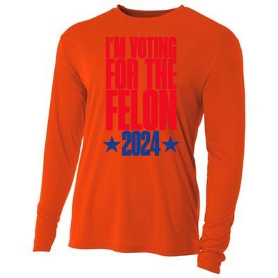 IM Voting For The Trump Felon Conviction 2024 Cooling Performance Long Sleeve Crew