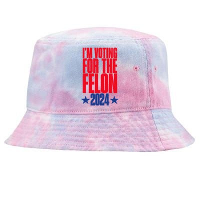 IM Voting For The Trump Felon Conviction 2024 Tie-Dyed Bucket Hat