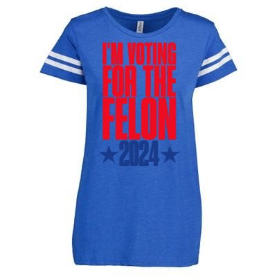 IM Voting For The Trump Felon Conviction 2024 Enza Ladies Jersey Football T-Shirt